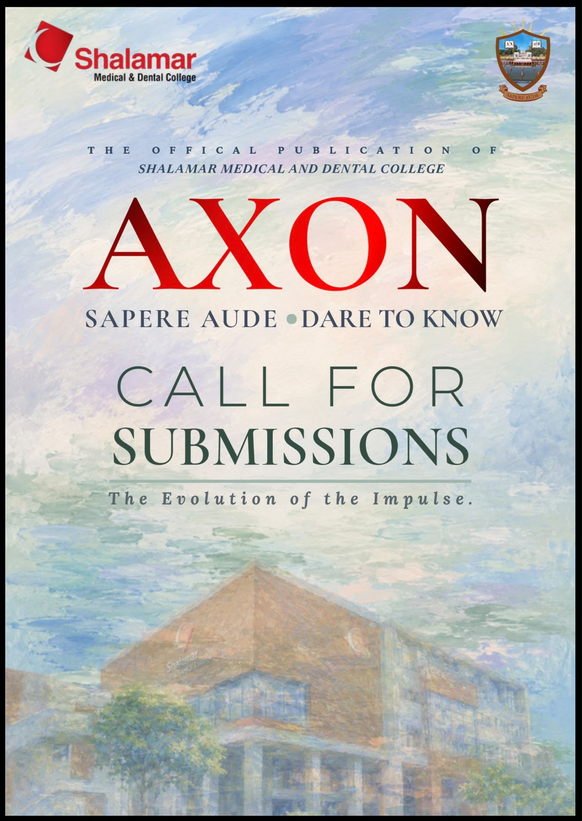 Cover of the AXON 2026 call for submissions, English section